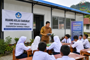 Ruang Kelas Darurat Pulihkan Aktivitas Belajar Siswa di Tapanuli Tengah