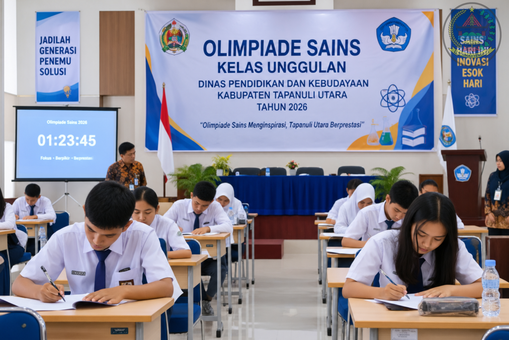 Dinas Pendidikan Tapanuli Utara Dorong Prestasi Siswa Lewat Olimpiade Sains 2026