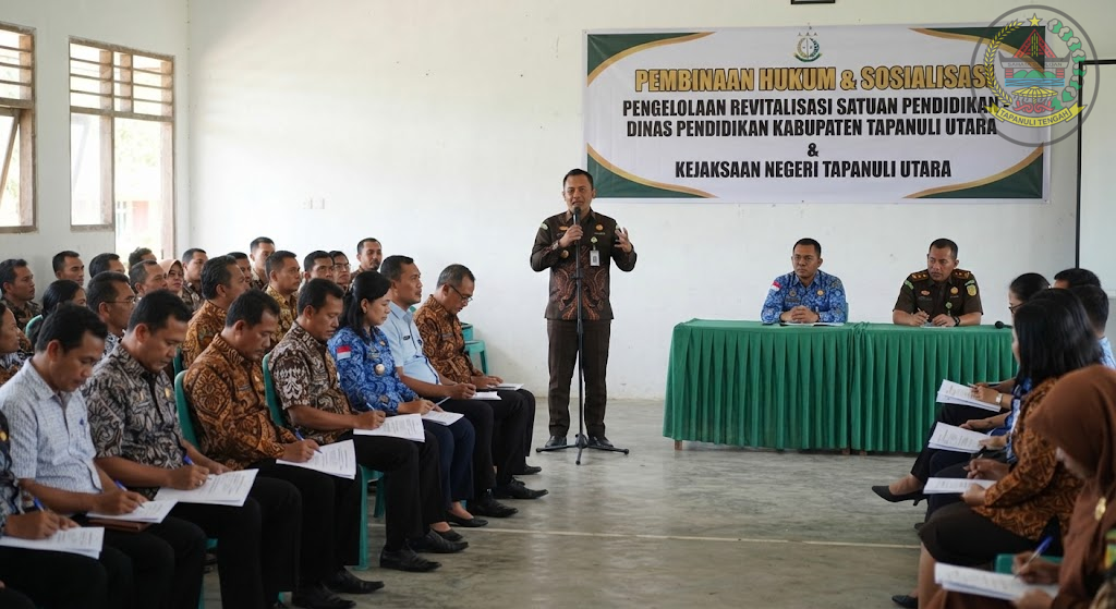 Pastikan Program Revitalisasi Satuan Pendidikan Berjalan Bersih, Dinas Pendidikan Tapanuli Utara Gandeng Kejaksaan Beri Pembinaan Hukum